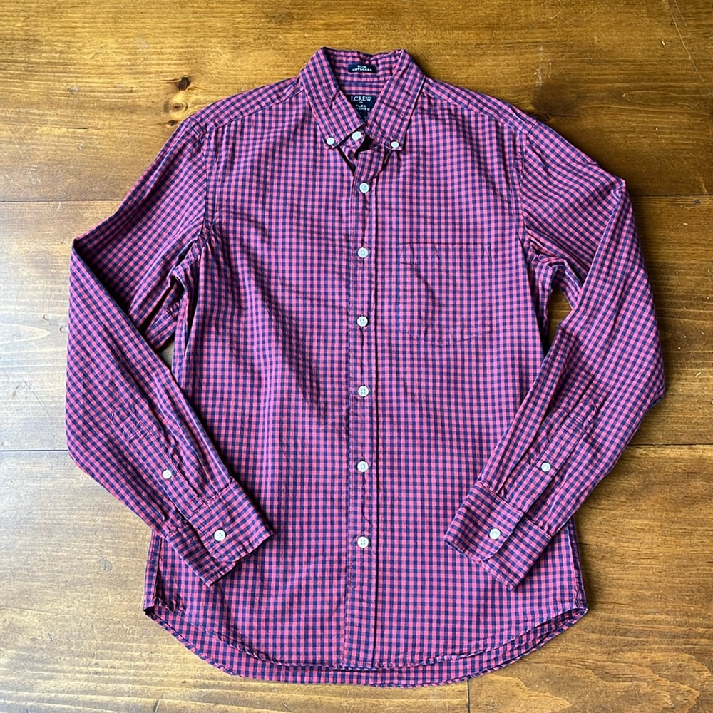J Crew Slim Untucked Flex Washed Shirt Sz S